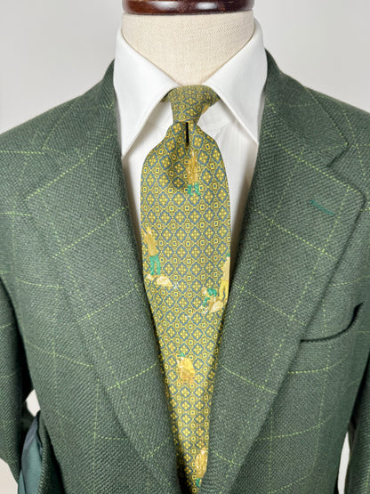 Cravatta Etro micro fantasia e pescatori