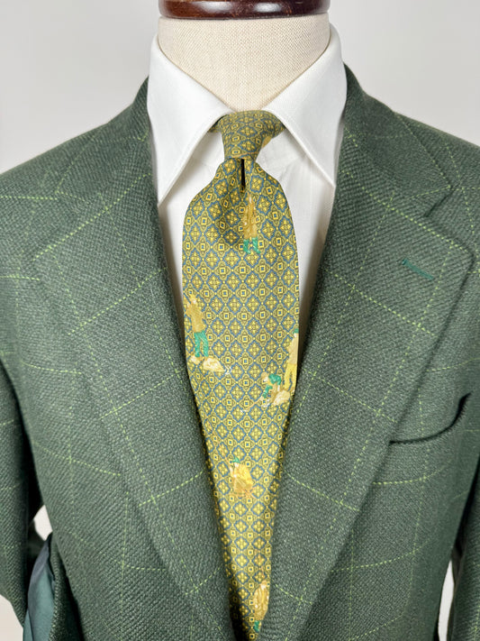 Cravatta Etro micro fantasia e pescatori