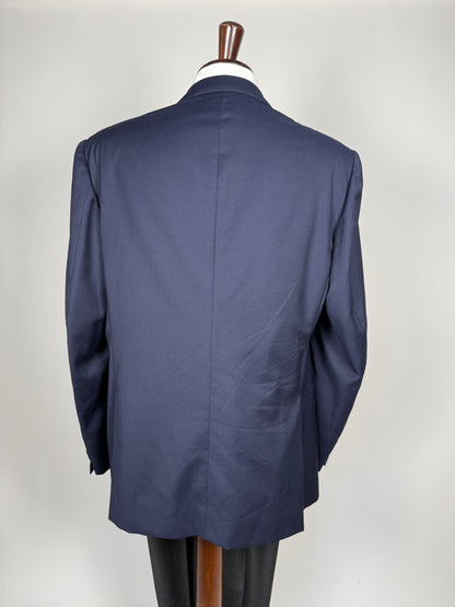 Blazer navy flanella pettinata - tg. 56