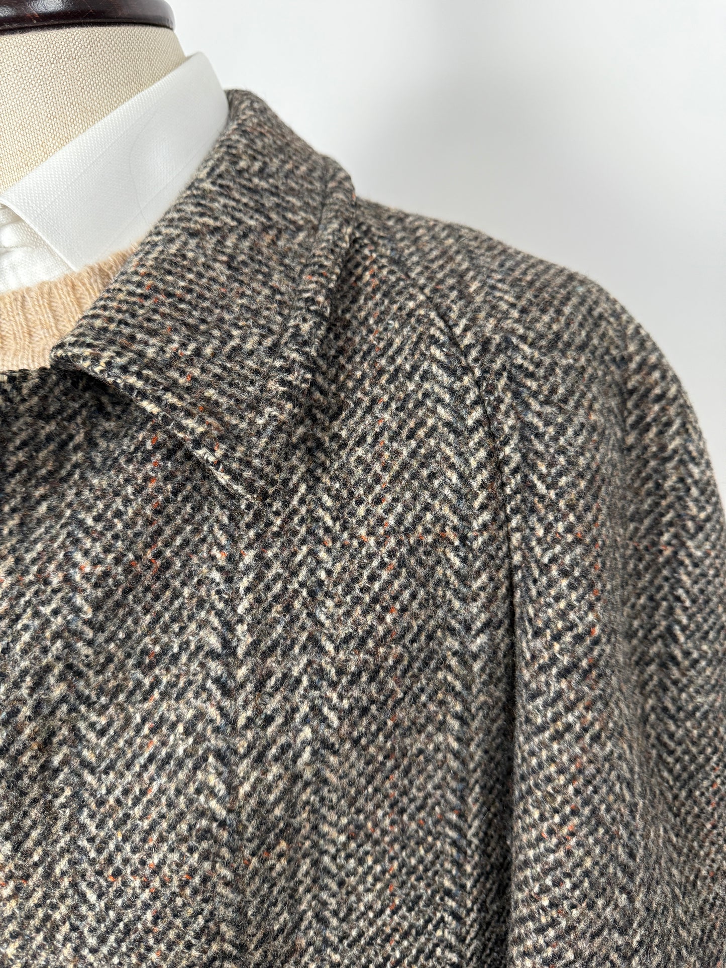 Cappotto raglan in tweed scozzese Crombie - tg. 50-52