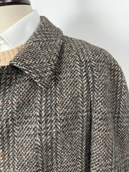 Cappotto raglan in tweed scozzese Crombie - tg. 50-52