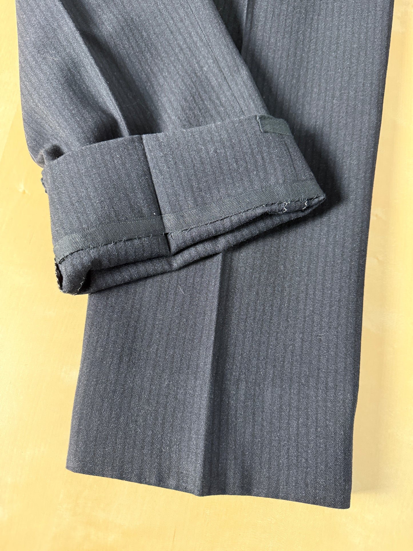 Completo sartoriale anni ‘50/‘60 monopetto revers a lancia - tg. 50 corta