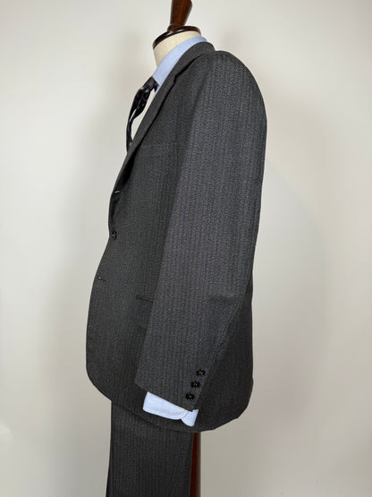 Completo sartoriale anni ‘60 grigio sale pepe - tg. 50/52