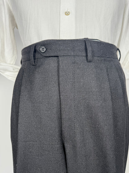 Pantaloni flanella grigio antracite - tg. 50