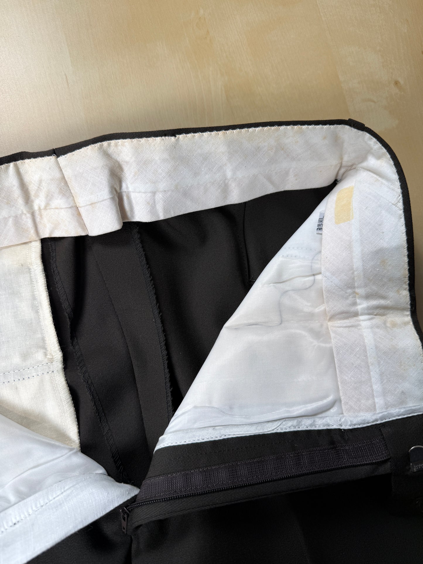 Pantaloni anni ‘70 twill pettinato marrone (NOS) - tg. 44