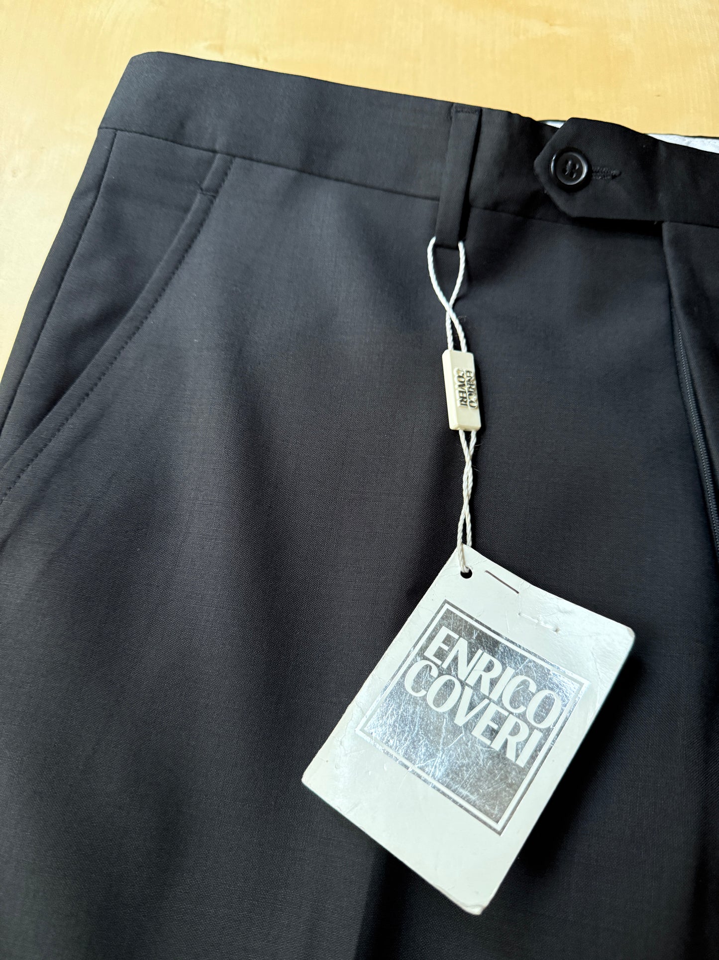 Pantalone in fresco lana blu (NOS) - tg. 50