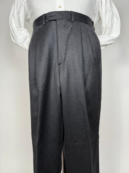 Pantaloni flanella pettinata antracite - tg. 46