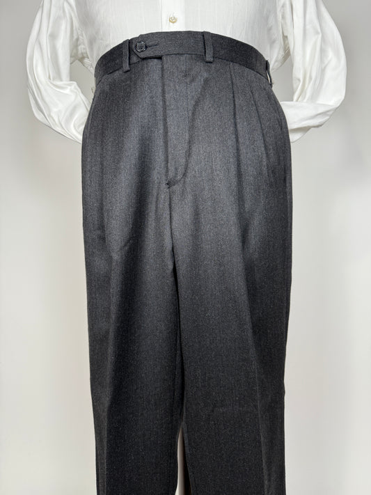 Pantaloni flanella pettinata antracite - tg. 46