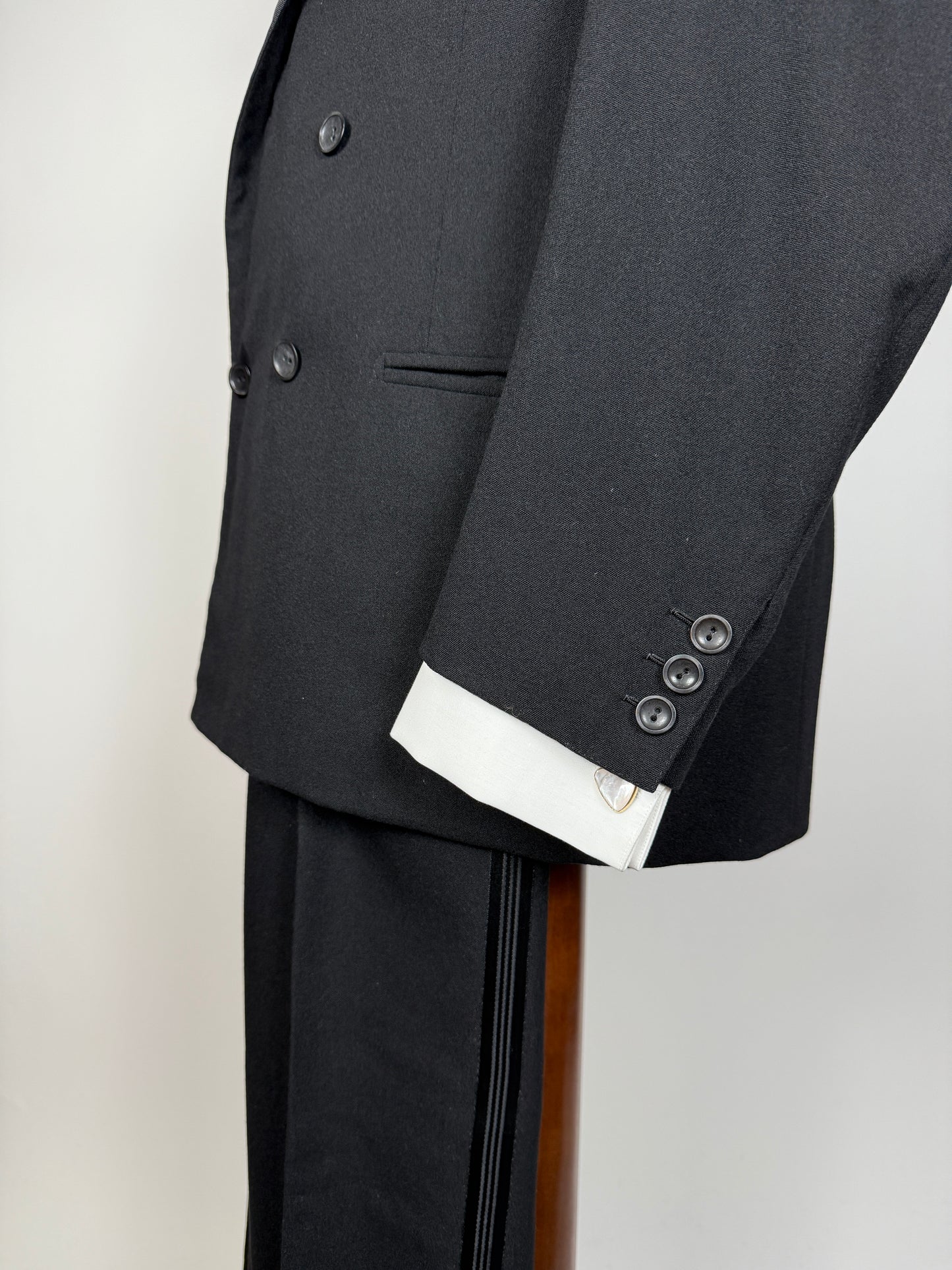 Smoking doppiopetto sartoriale anni ‘50 - tg. 46/48 (pantaloni 44)