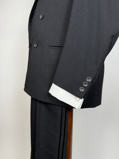 Smoking doppiopetto sartoriale anni ‘50 - tg. 46/48 (pantaloni 44)