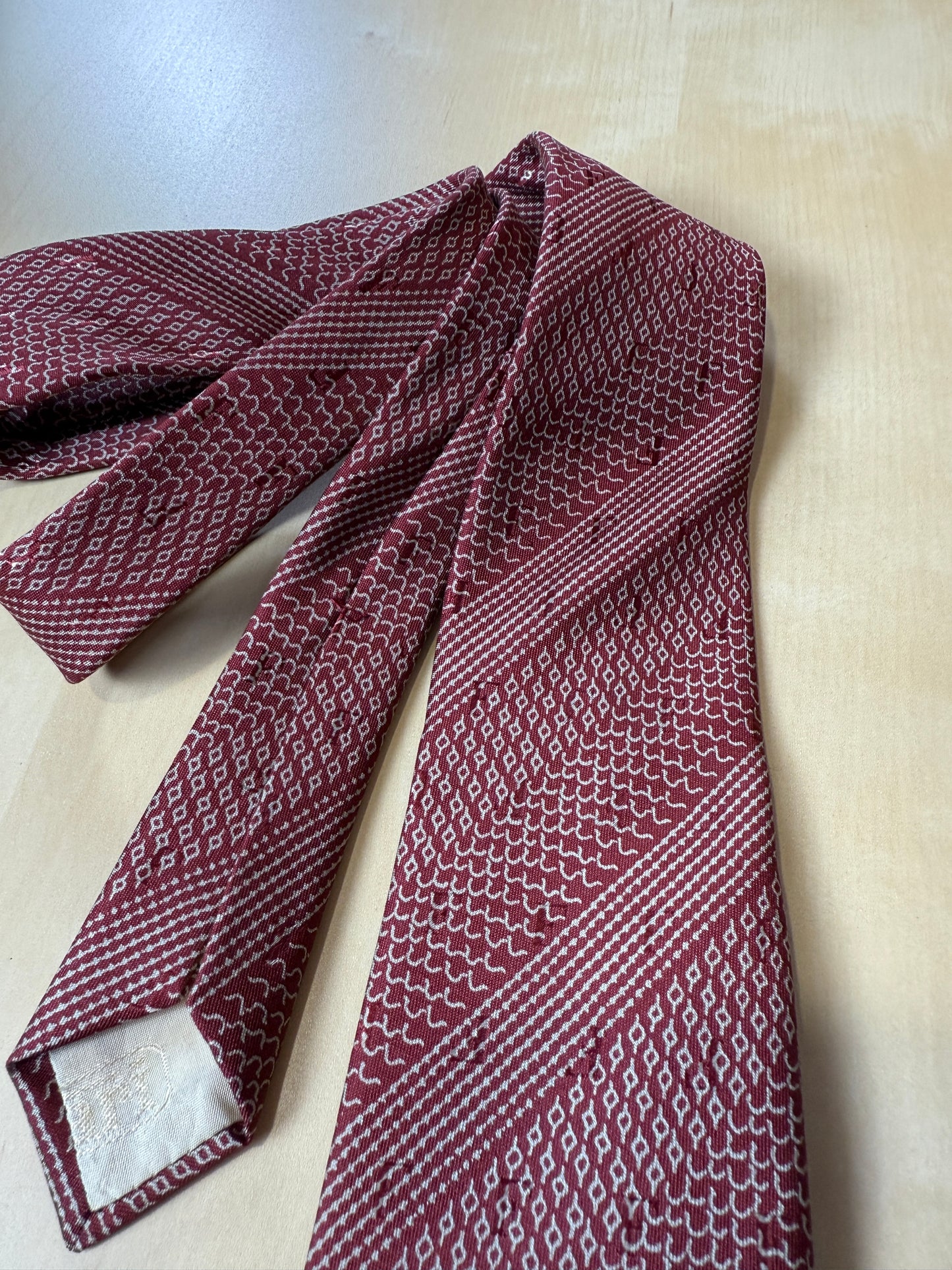 Cravatta Ferrari vintage F jacquard