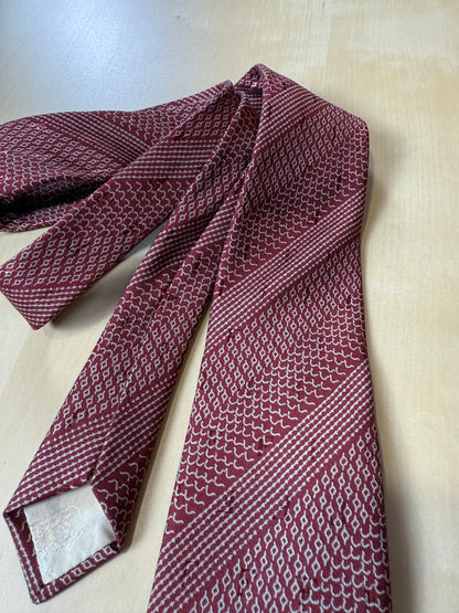 Cravatta Ferrari vintage F jacquard