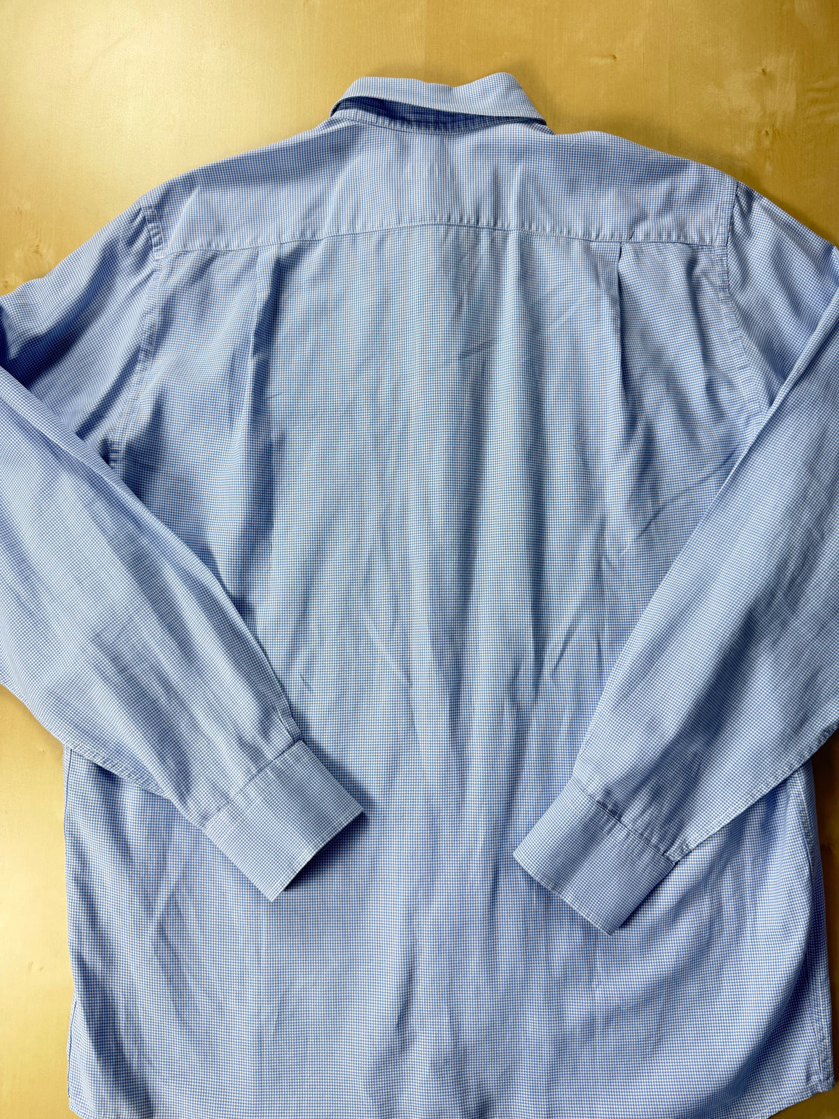 Camicia Avon celli vintage micro pied-de-poule azzurro - M collo 39