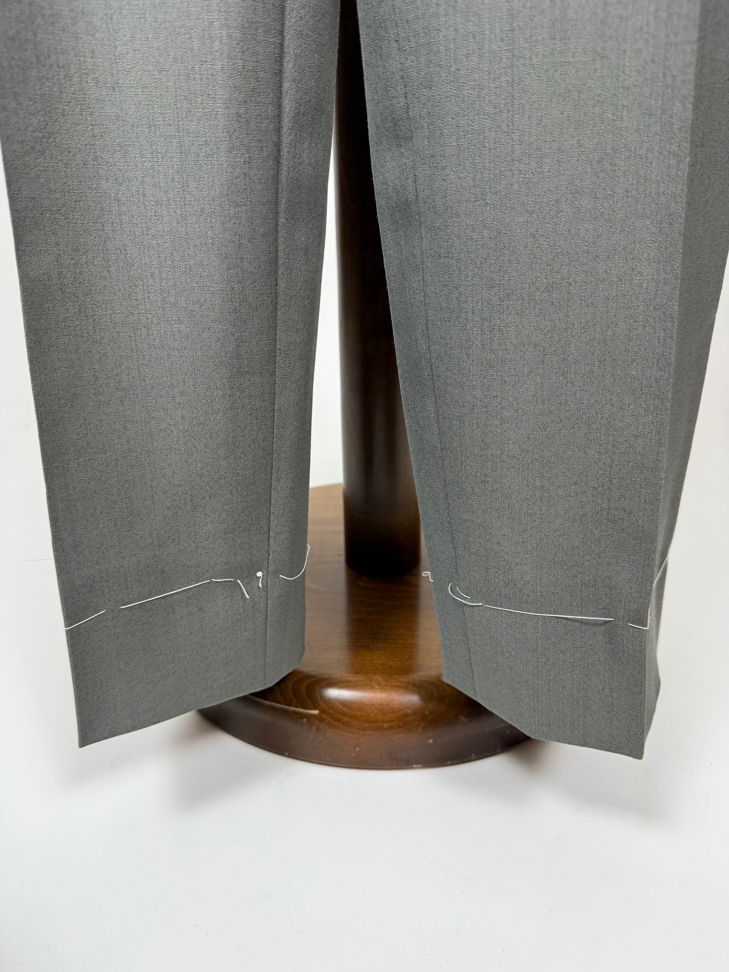 Pantaloni fresco lana salvia 3 pinces anni '80 (NOS) - tg. 50