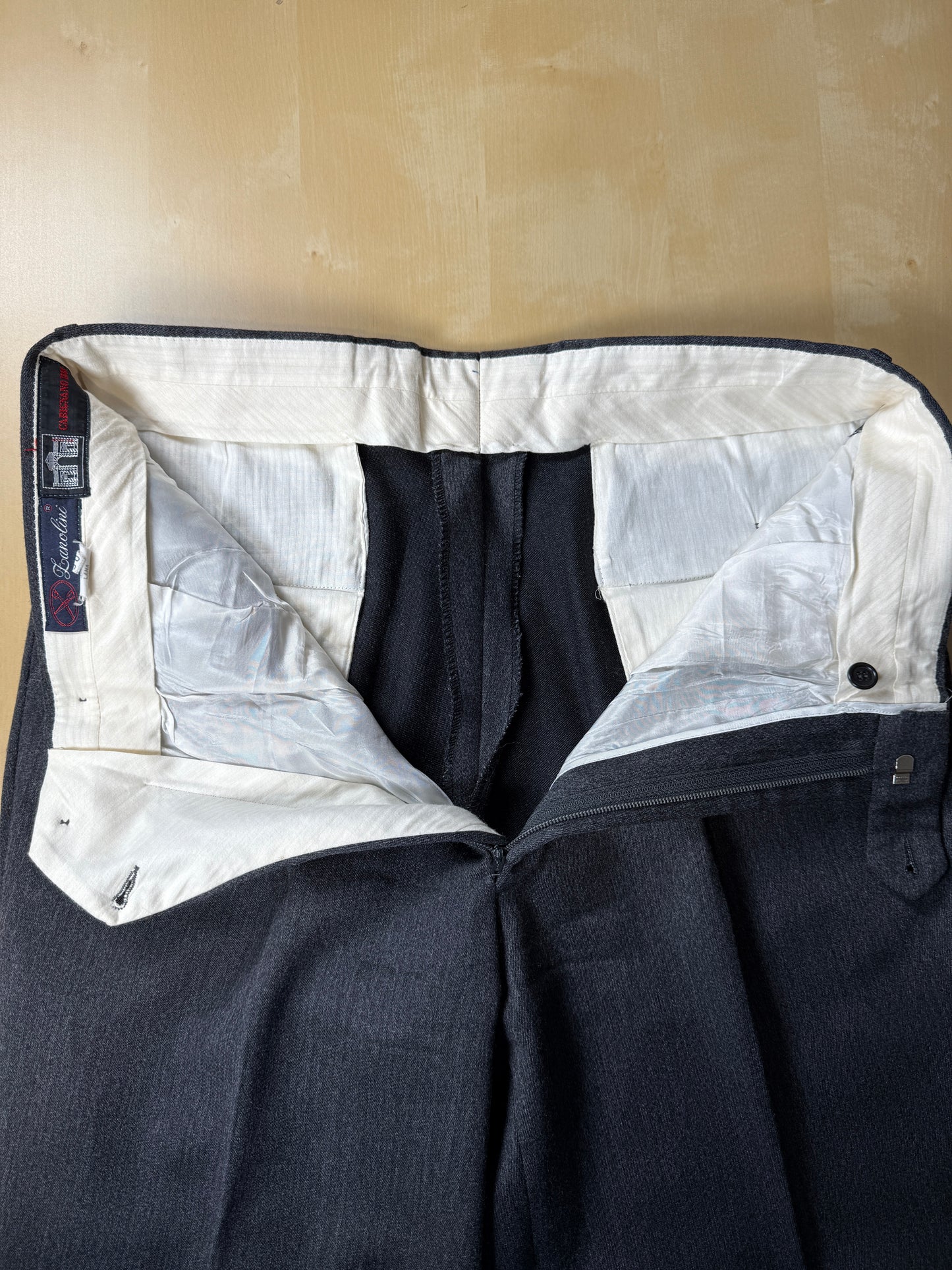 Pantaloni flanella grigio antracite - tg. 50