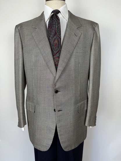 Giacca Brioni principe di Galles lana e seta - tg. 56