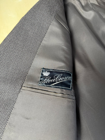 Giacca anni ‘60 marrone in lana occhio di pernice - tg. 50