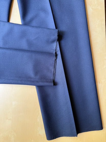 Pantalone anni ‘90 in fresco lana blu (NOS) - tg. 58/60