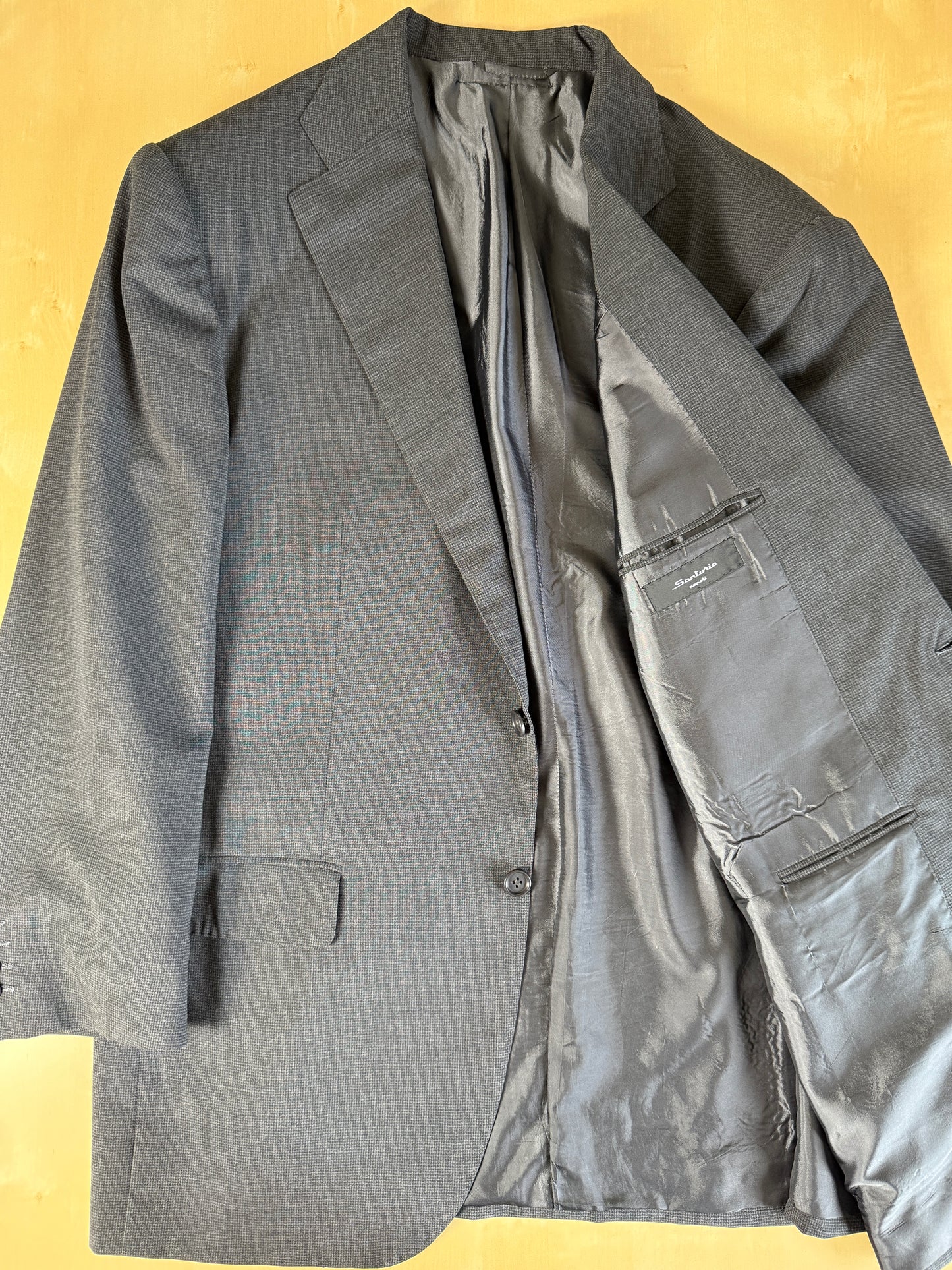 Completo napoletano Sartorio in fresco lana antracite - tg. 54