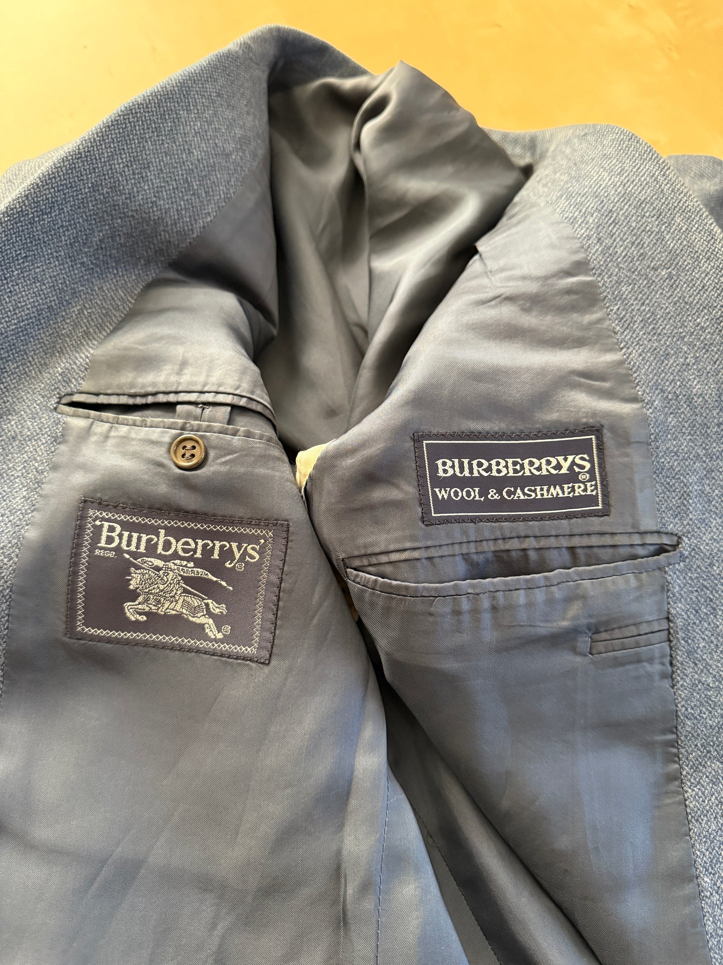 Giacca Burberrys in lana e cashmere blu - tg. 52