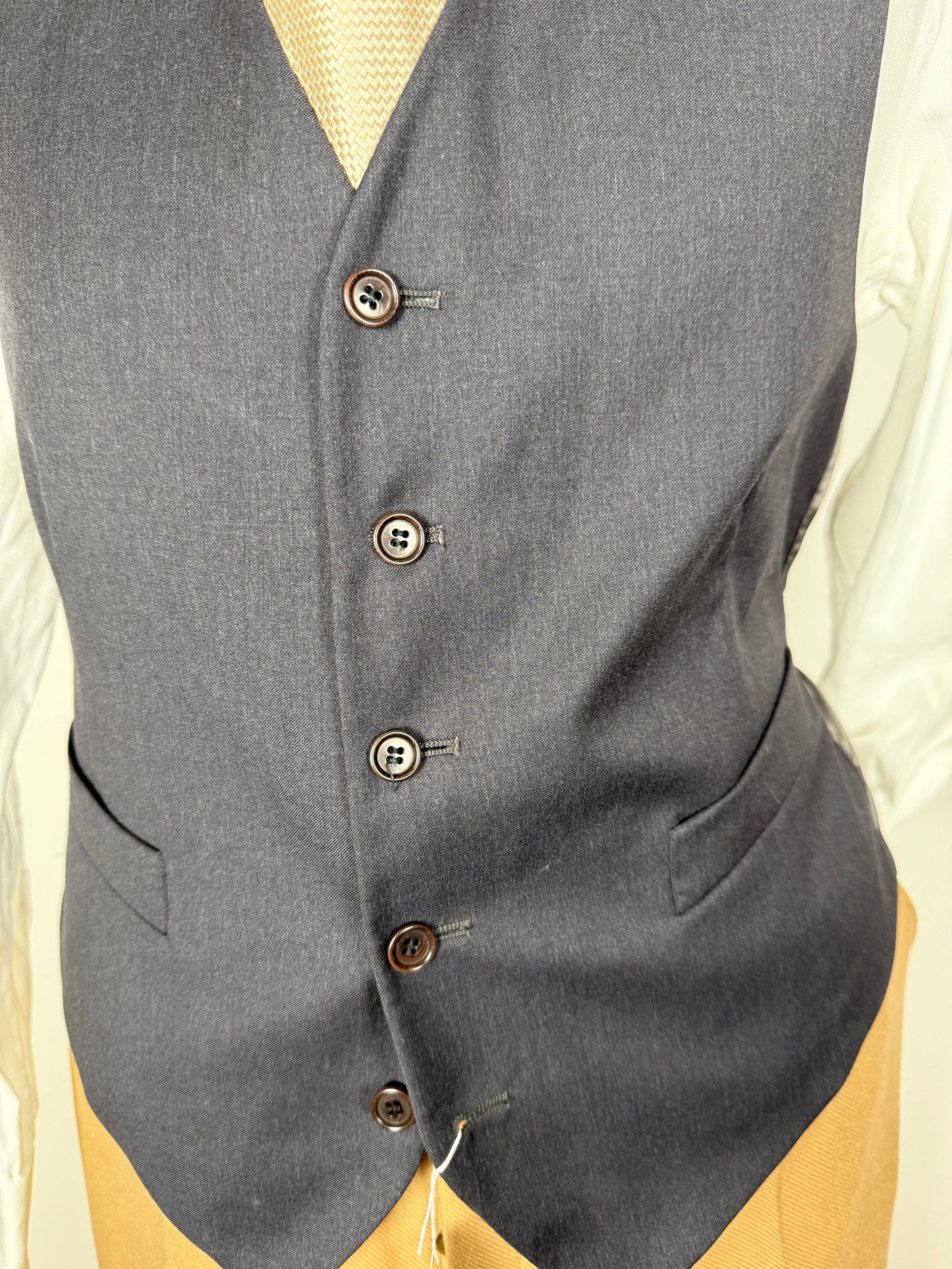 Panciotto in fresco lana grigio - tg. 48