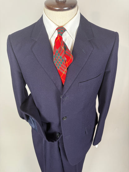 Completo anni ‘60 flanella blu - tg. 46