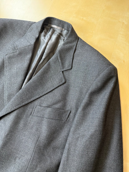 Giacca Caruso grisaglia cardata tessuto Loro Piana Zelander - tg. 54