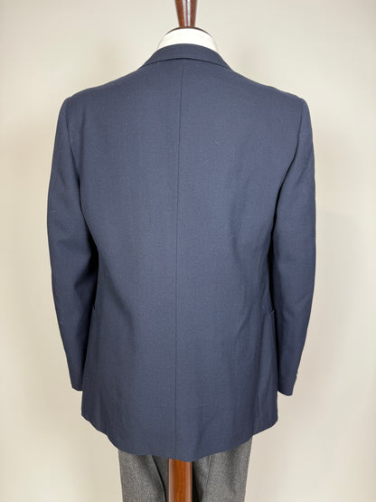 Blazer navy anni ‘60/‘70 in flanella - tg. 50