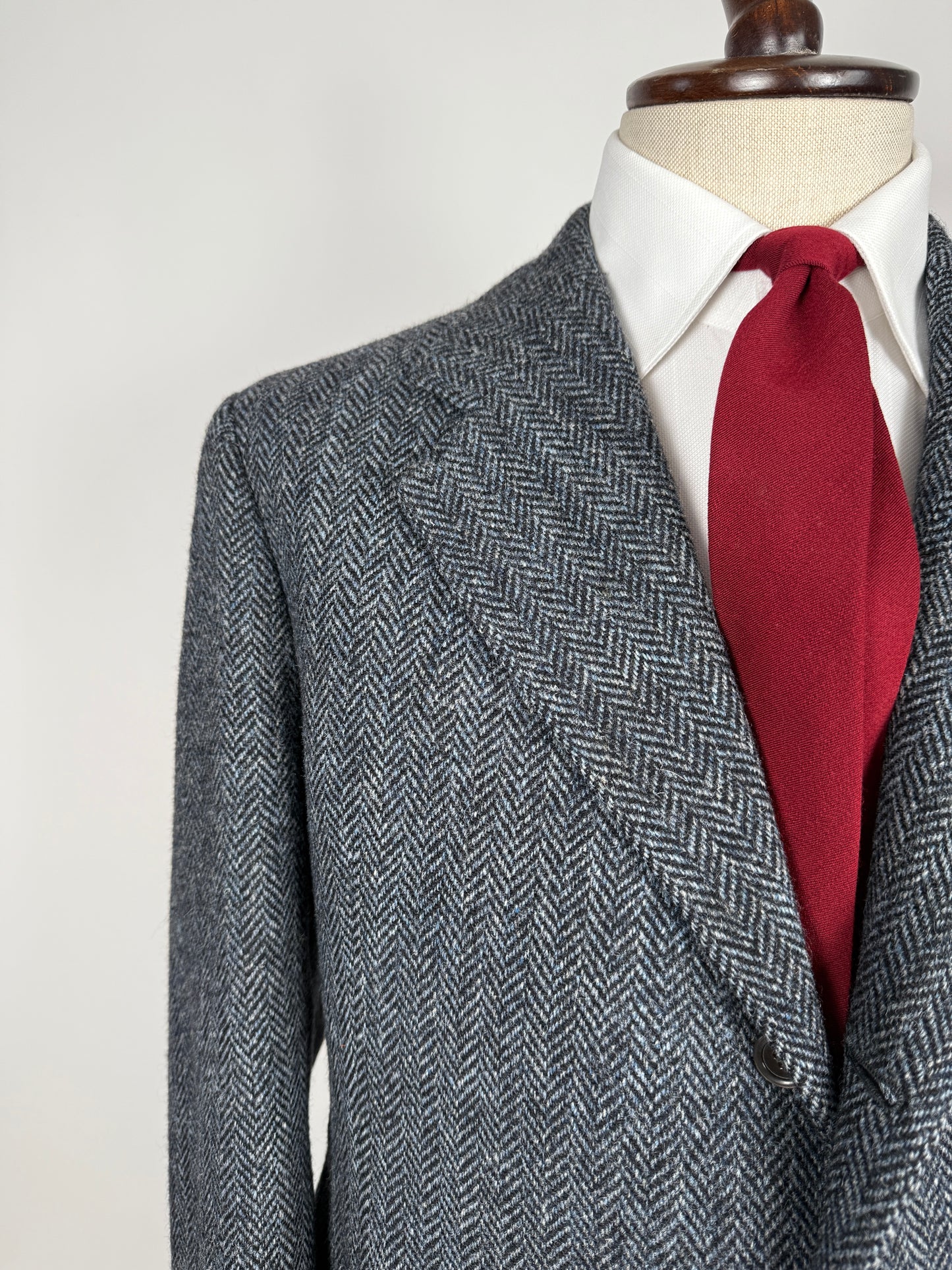 Giacca sartoriale Prandoni Milano in Harris Tweed - tg. 52, drop basso
