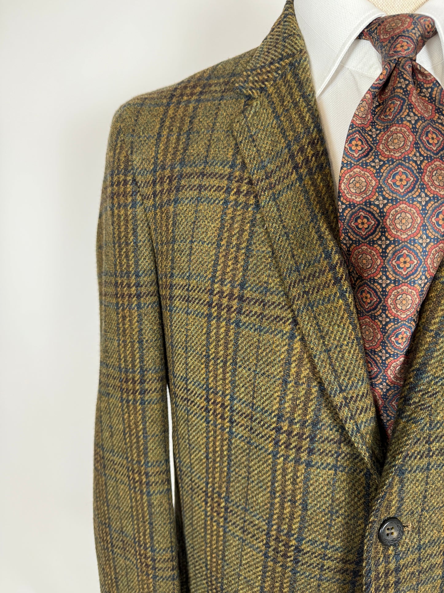 Giacca americana in tweed verde anni ‘60 - tg. 48/50