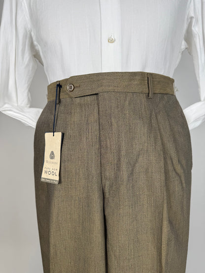 Pantaloni fresco lana cachi mélange (NOS) - tg. 46/48