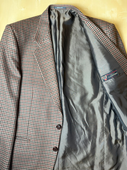 Giacca anni ‘80 pied-de-poule in lana e cashmere - tg. 52