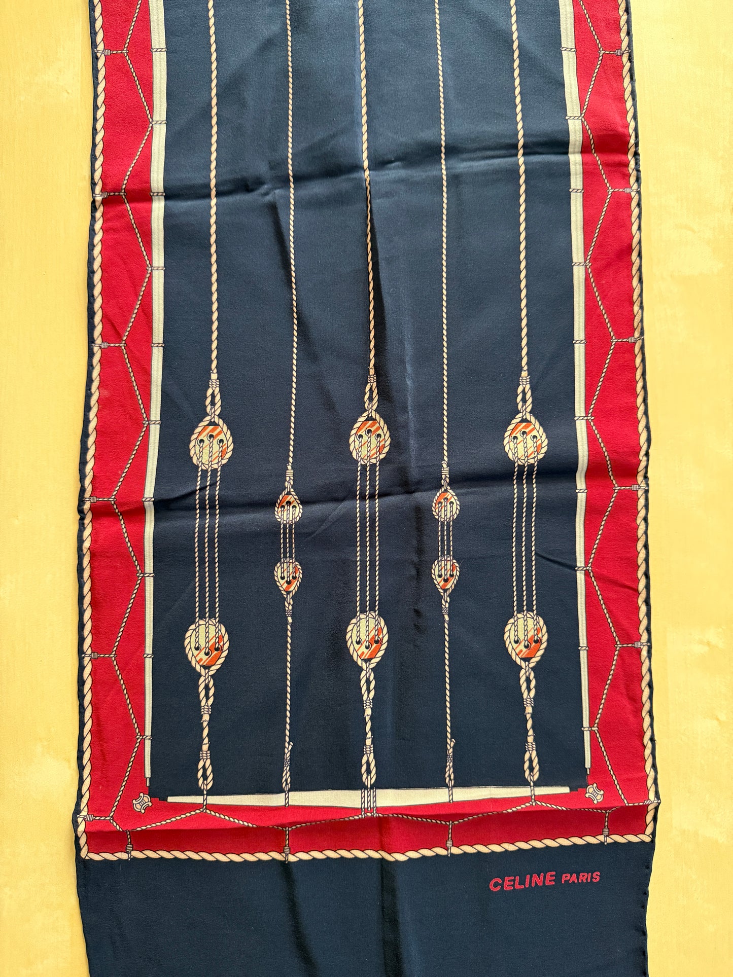 Sciarpa Céline vintage in seta