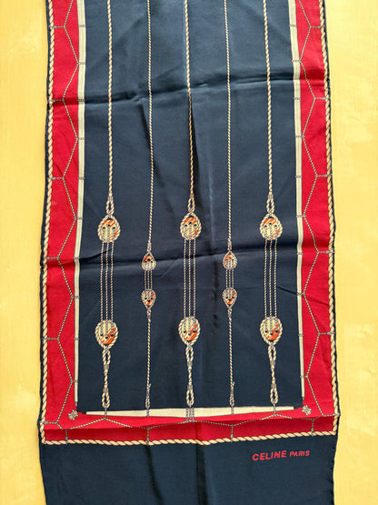 Sciarpa Céline vintage in seta