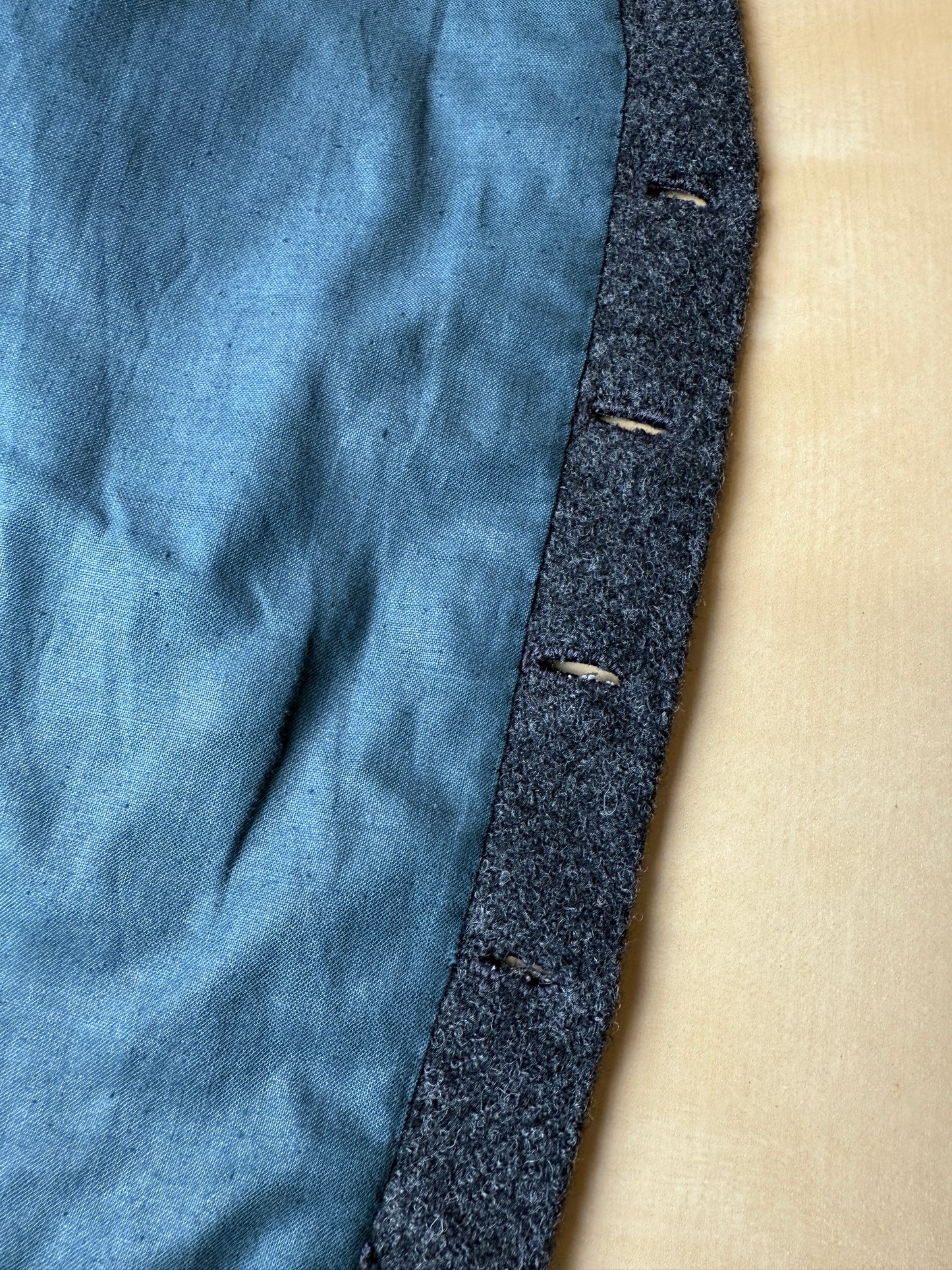 Panciotto sartoriale in tweed grigio antracite