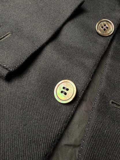 Giacca sartoriale anni '80 in puro cashmere pettinato Loro Piana - tg. 52/54 corta