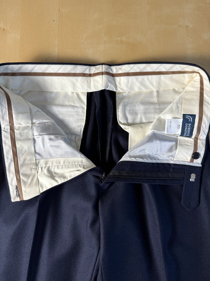 Pantalone anni ‘90 in flanella blu notte (NOS) - tg. 50