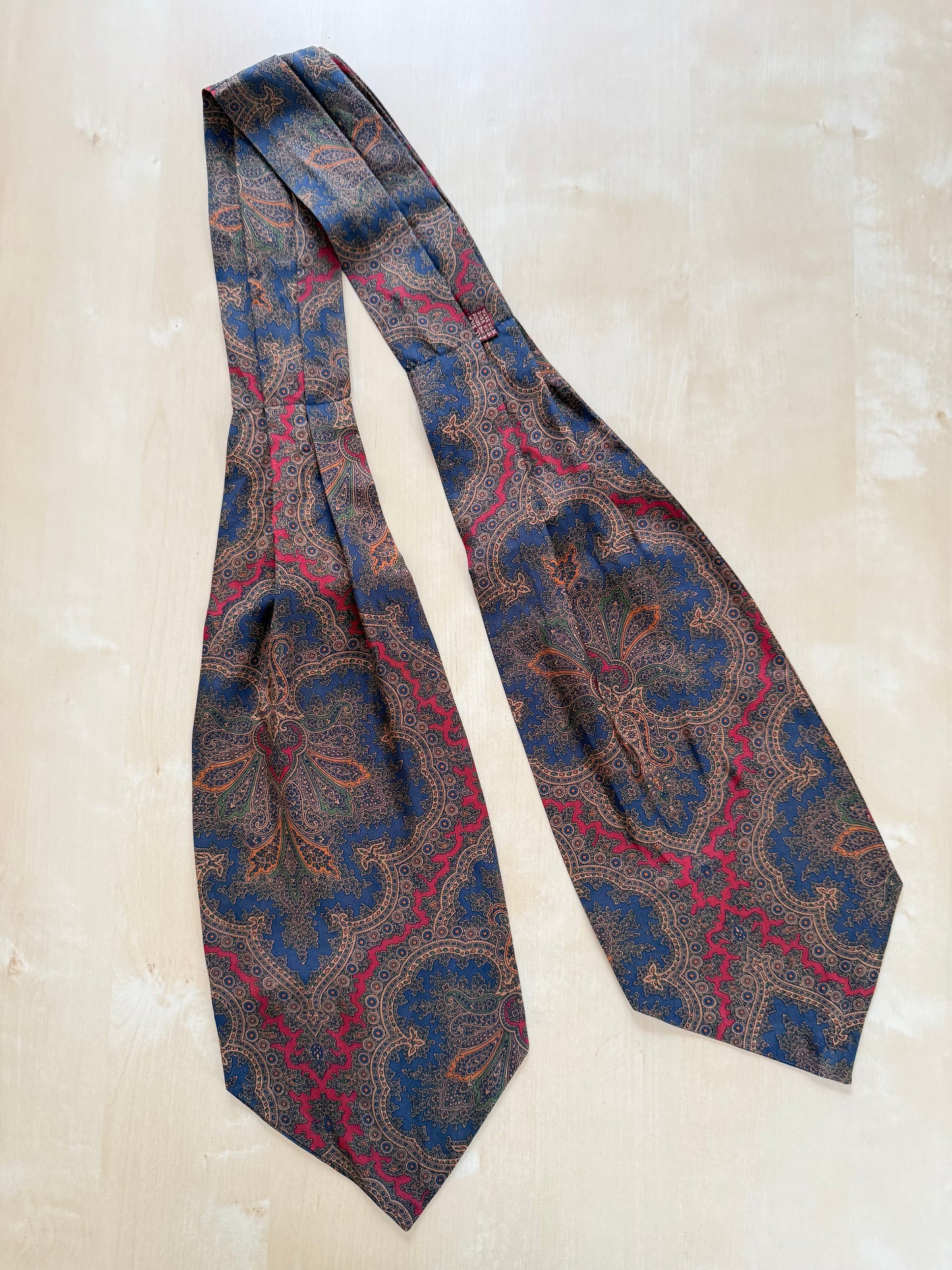 Ascot paisley blu e rosso