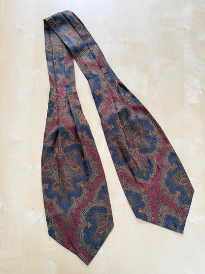 Ascot paisley blu e rosso
