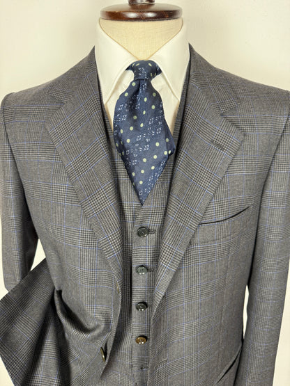 Completo 3 pezzi sartoriale principe di Galles - tg. 50