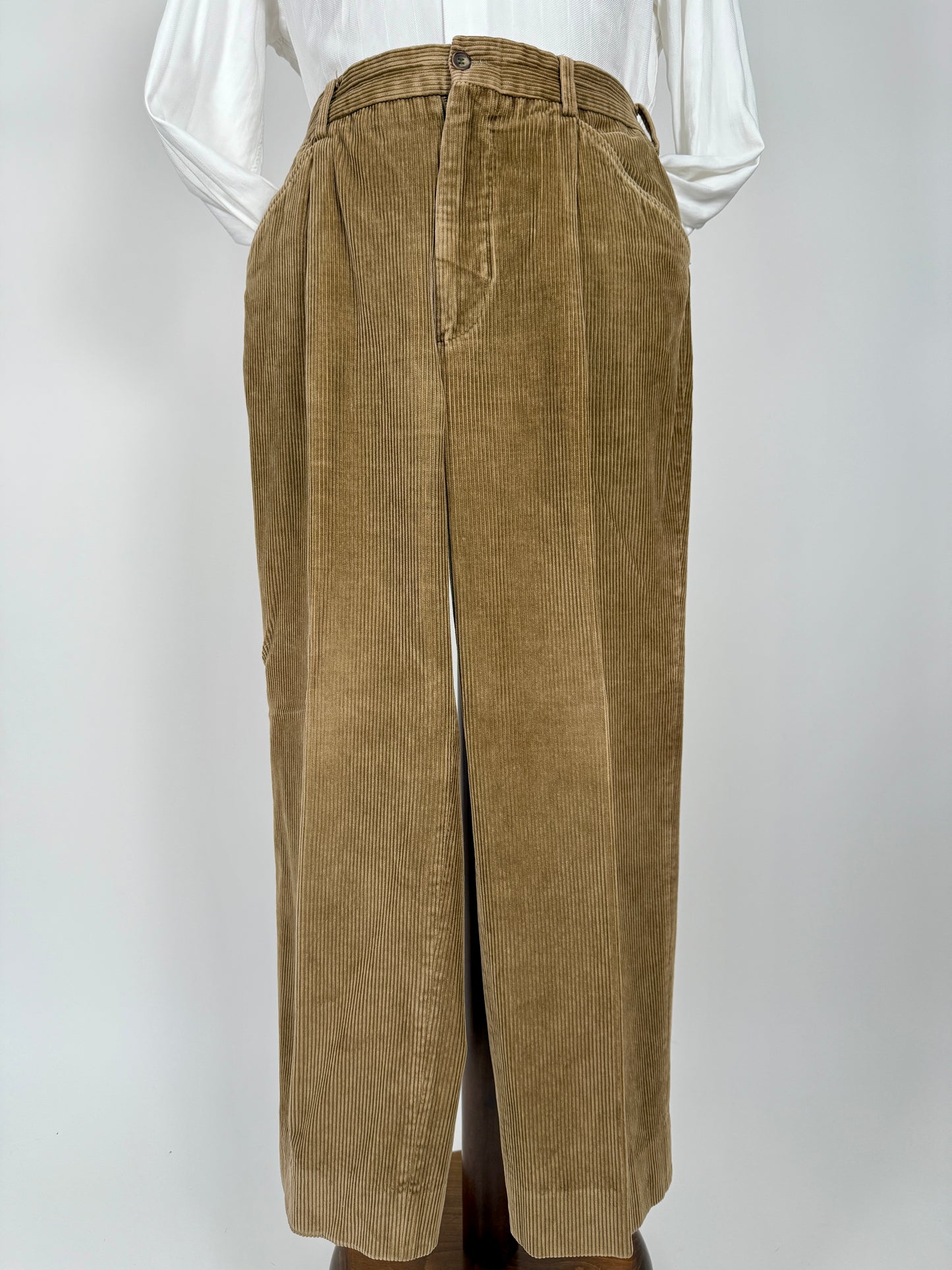 Pantaloni Burberrys velluto a coste beige - tg. 48/50
