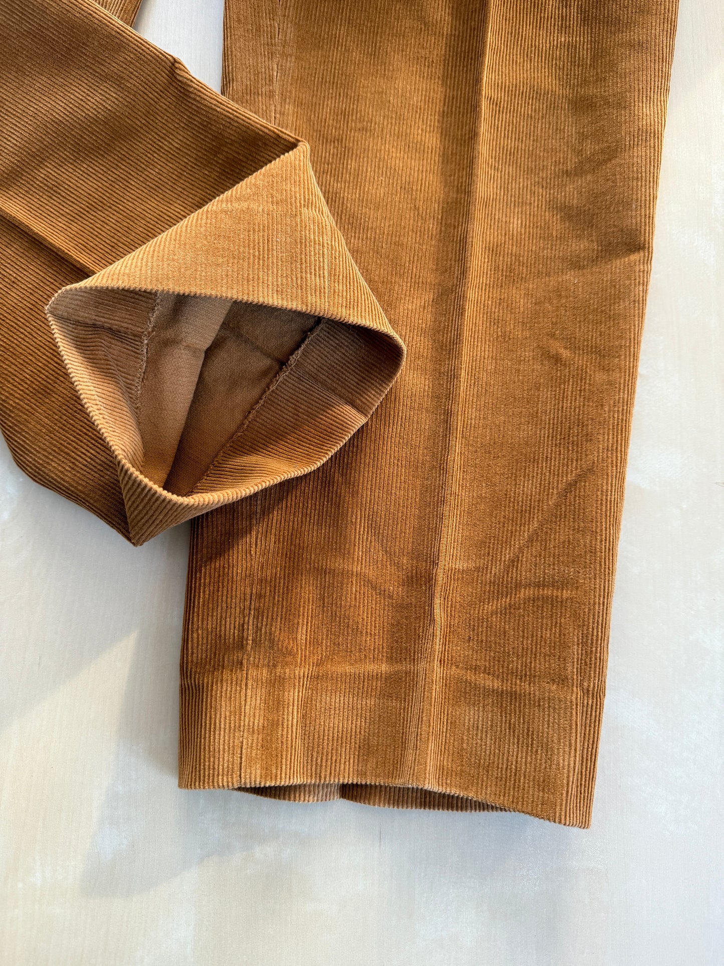 Pantaloni velluto a coste color ruggine - tg. 48