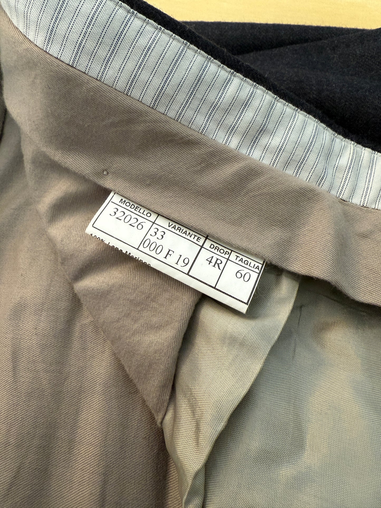 Pantaloni in flanella grigio antracite - tg. 60