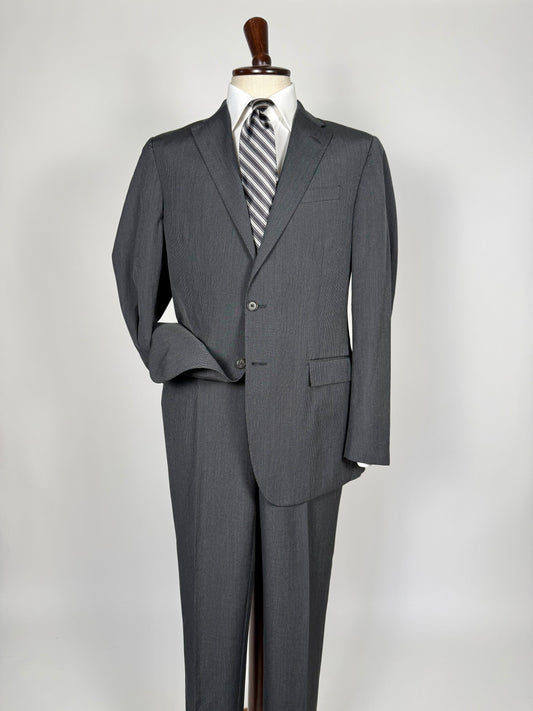 Completo Corneliani lana e seta antracite gessato - tg. 50/52