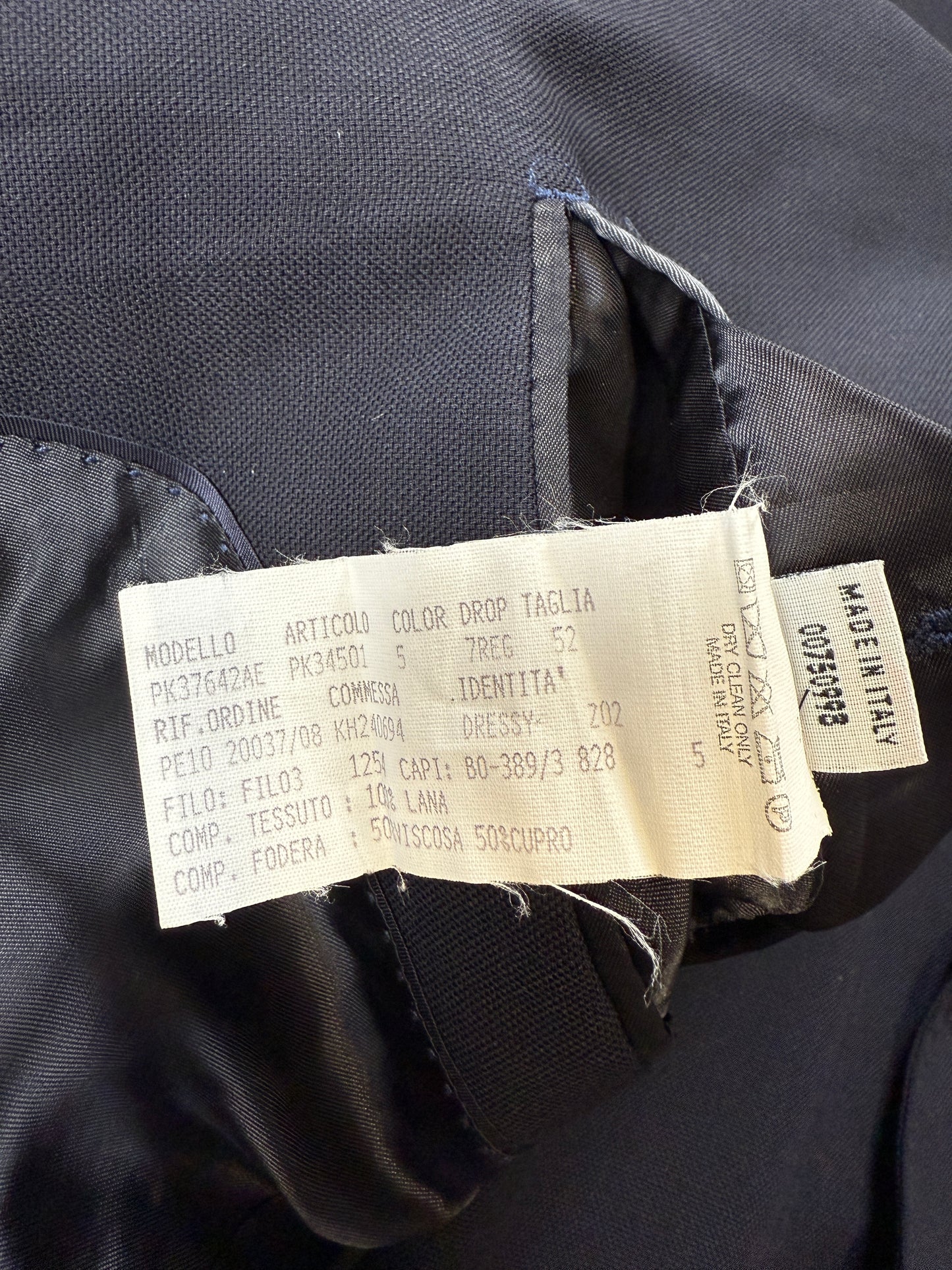 Giacca Lardini blu in hopsack - tg. 50