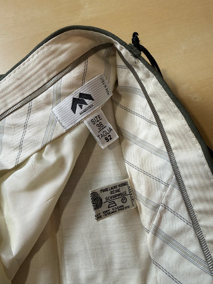 Pantaloni fresco lana verde scuro anni '80 (NOS) - tg. 50