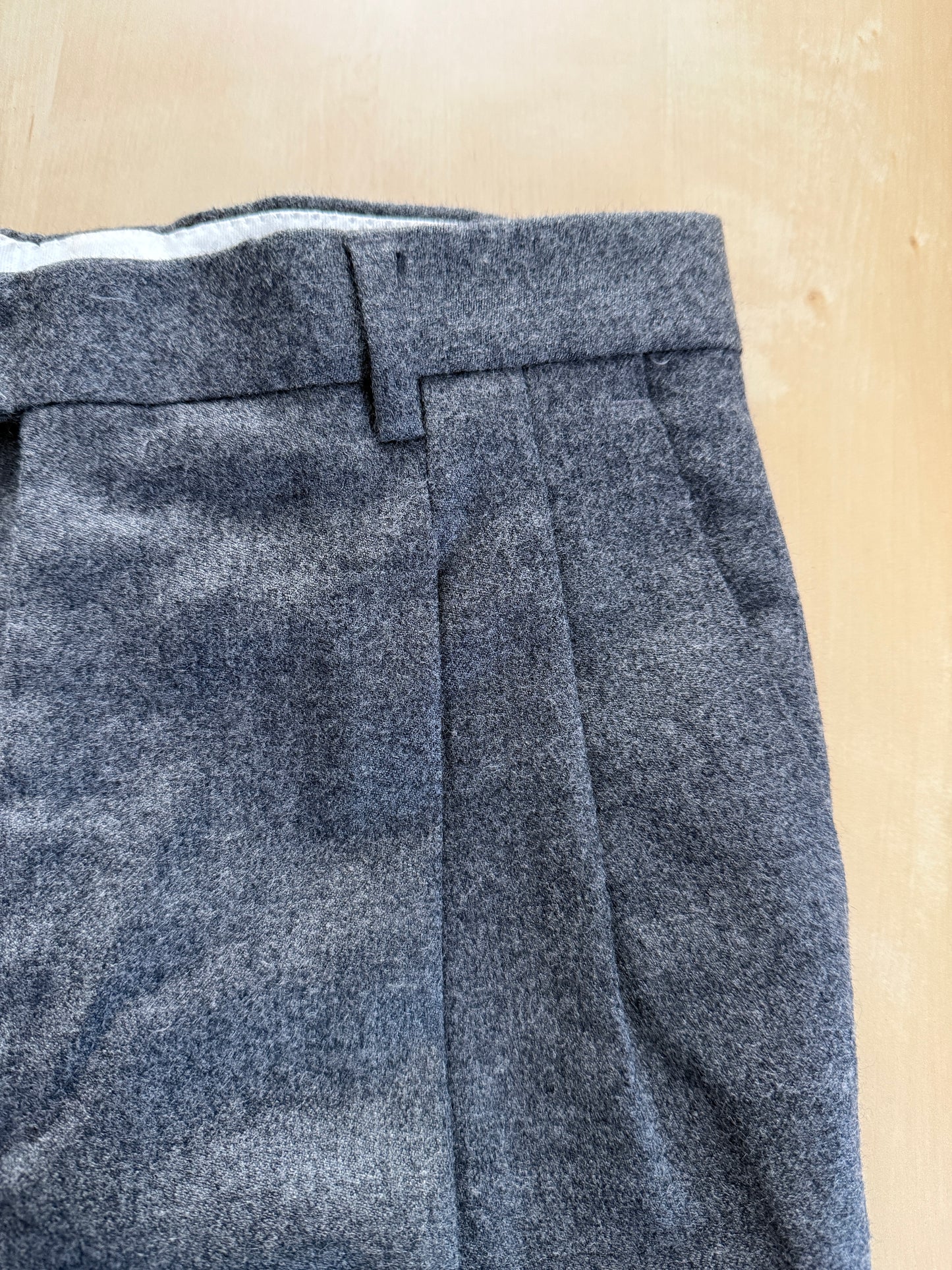 Pantaloni anni ‘80 flanella grigio medio (NOS) - tg. 46