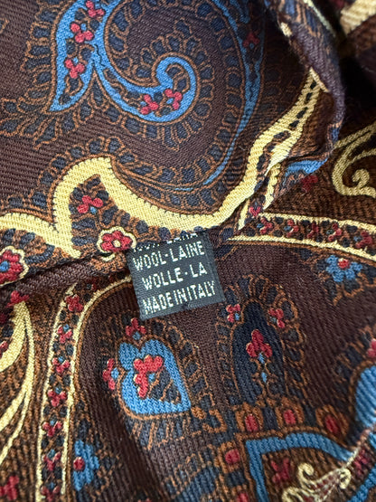 Sciarpa tubolare in flanella di lana paisley