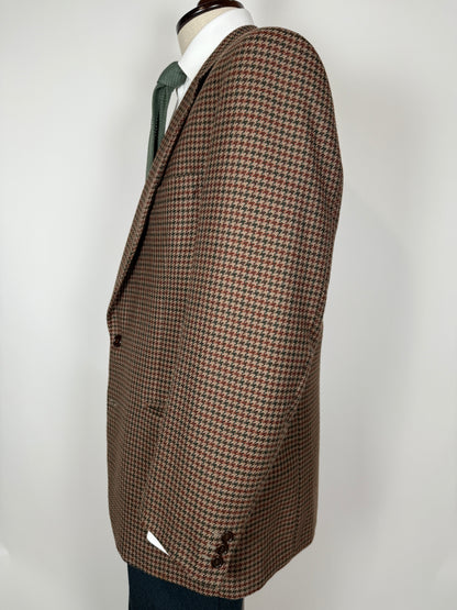 Giacca anni ‘80 pied-de-poule in lana e cashmere - tg. 52