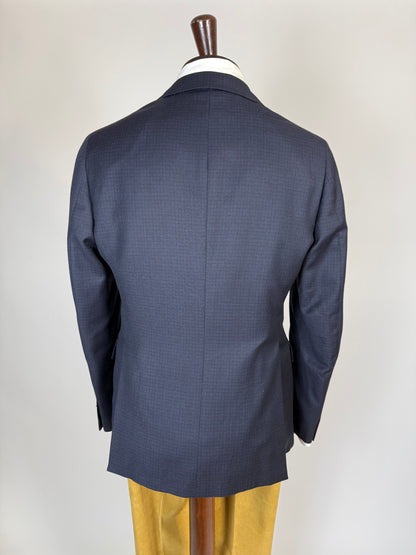 Giacca Boglioli flanella blu micro quadretti - tg. 46/48